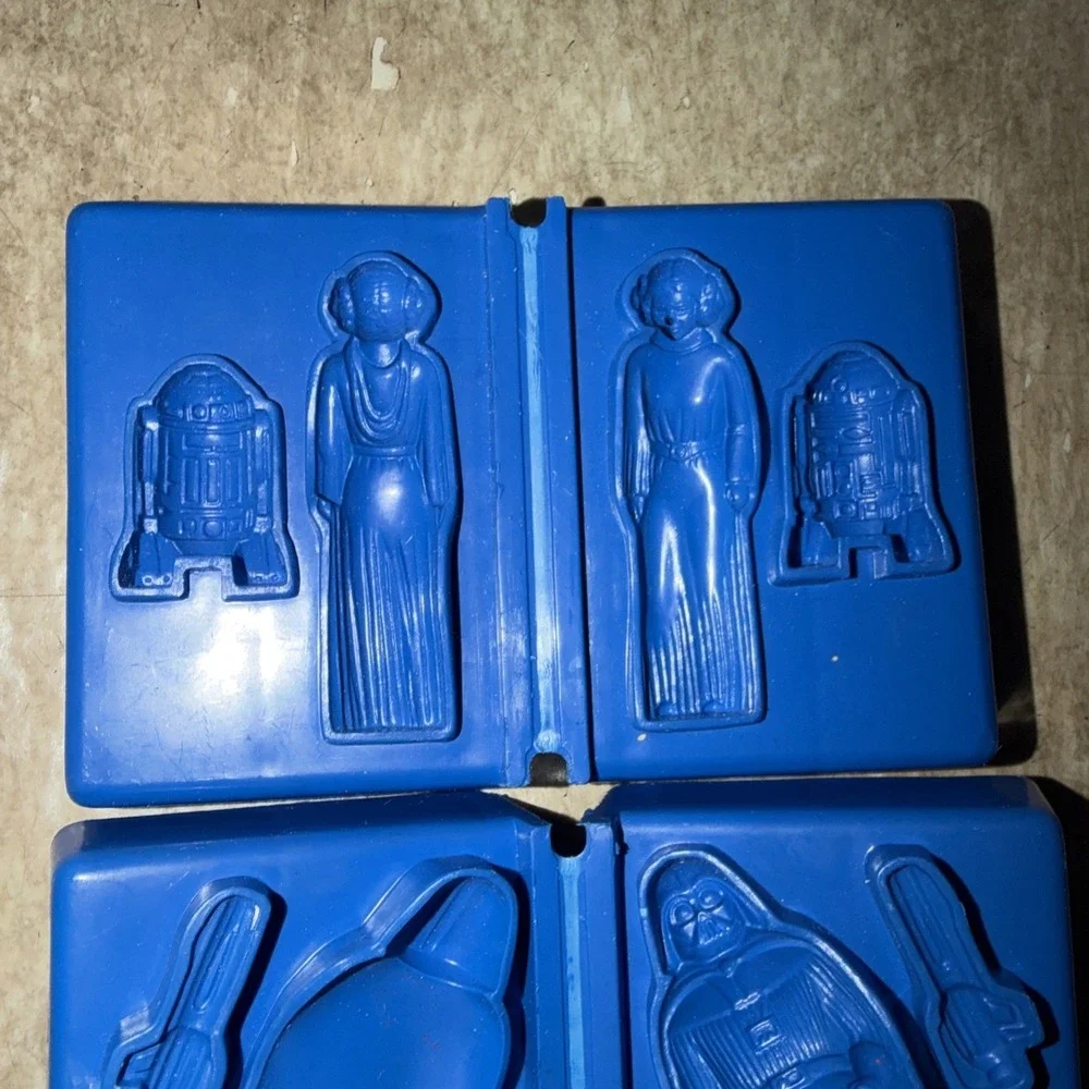 Vtg STAR WARS 78 Play Doh Mold SET DARTH VADER LUKE SKYWALKER PRINCESS LEIA R2D2